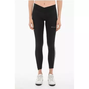 Леггинсы Active с контрастной полосой по бокам Palm Angels, Black