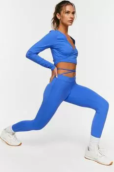 Леггинсы Active со средней посадкой Forever 21, синий