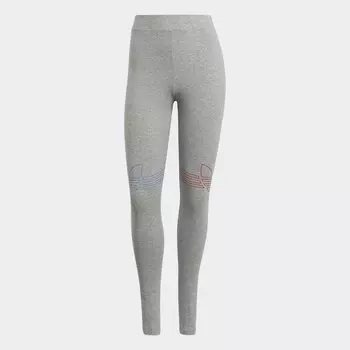 леггинсы adidas Adicolor Tricolor, светло-серый