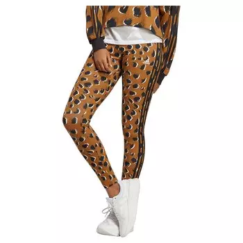 Леггинсы adidas Animal, коричневый