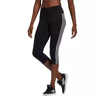 Леггинсы adidas Believe This 3 Stripes 3/4, черный