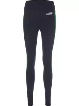 Леггинсы adidas, цвет legend ink/collegiate green