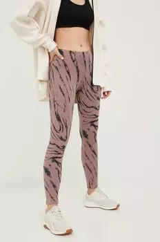 Леггинсы adidas, фиолетовый