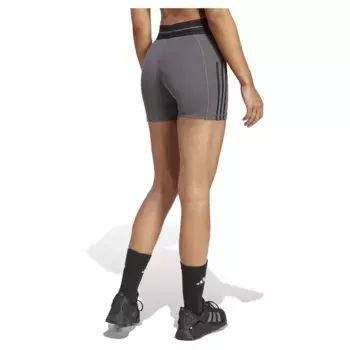 Леггинсы adidas Hyperglam Rib 4 short, серый