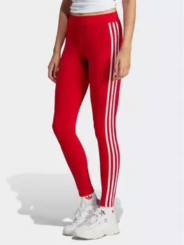 Леггинсы Adidas, красный