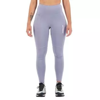 Леггинсы adidas Organiser Multi Brushed, фиолетовый