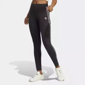 Леггинсы Adidas Originals "3-ПОЛОСКИ С ПРИНТОМ" (1 шт.), черный