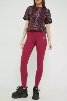 Леггинсы adidas Originals, фиолетовый