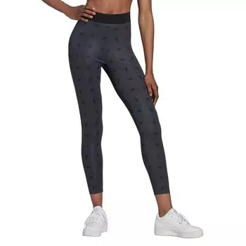 Леггинсы adidas Originals High Allover Print, черный