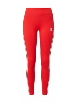 Леггинсы ADIDAS ORIGINALS Skinny Leggings Adicolor Classics 3-Stripes, красный