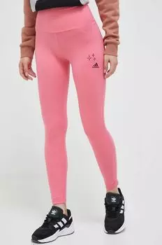 Леггинсы adidas, розовый