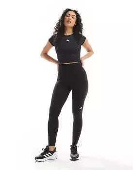 Леггинсы adidas Running Own The Run 7/8 с карманом для телефона черного цвета adidas performance