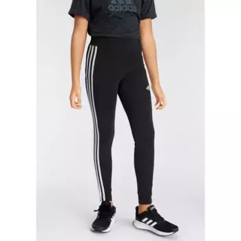 Леггинсы adidas Sportswear «ESSENTIALS 3-STRIPES COTTON», (1 шт.), черный/белый