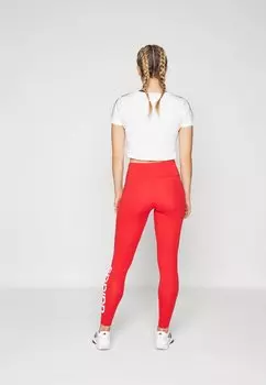 Леггинсы adidas Sportswear, лучше алые Essentials High Waist Logo Leggings
