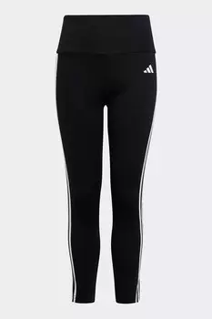 Леггинсы Aeroready с завышенной талией и 3 полосками для занятий спортом Adidas, черный