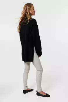Леггинсы эластичного трикотажа H&M, бежевый