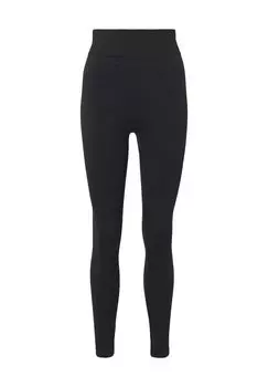 Леггинсы, эластичный пояс, однотонные, женские Wolford, черный