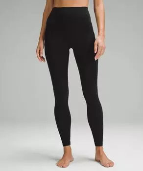 Леггинсы Align с высокой посадкой и карманами Lululemon, черный