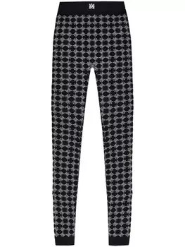Леггинсы AMIRI Ma Quad с монограммой, черный