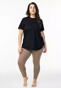 Леггинсы BASIC Zizzi, коричневый