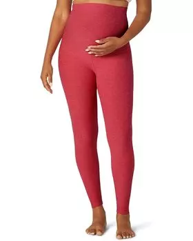Леггинсы Beyond Yoga Maternity Empire Waisted Spacedye Midi, цвет Paradise Coral Heather