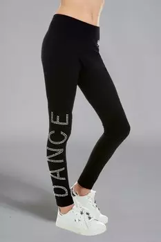 Леггинсы Black Dance Diamante Pineapple, черный