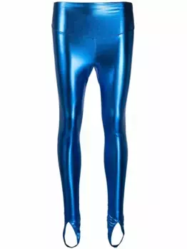 Леггинсы Blue Angel с эффектом металлик Maison Close, синий