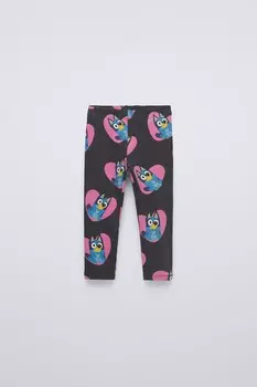 Леггинсы bluey ludo studio ZARA, антрацитово-серый