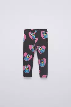 Леггинсы bluey ludo studio ZARA, антрацитово-серый