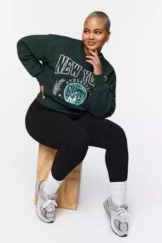 Леггинсы больших размеров из органического хлопка Forever 21, черный