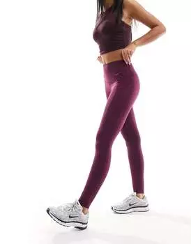 Леггинсы бордового цвета Nike Universa Dri-Fit