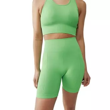 Леггинсы Born Living Yoga Kumari Short, зеленый