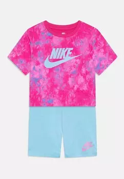Леггинсы BOXY TEE & BIKE SET Nike Sportswear, цвет aquarius blue