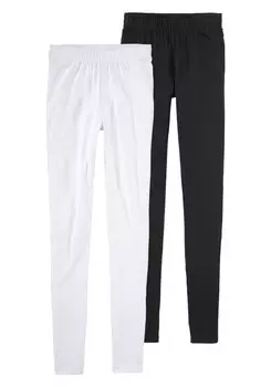 Леггинсы BOYSEN'S BOYSENS SKINNY LEGGINGS, черный/белый