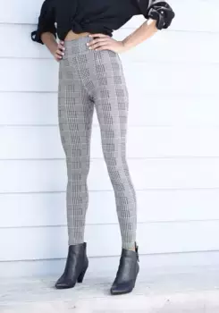 Леггинсы Buffalo в клетку Glen, черно-белый