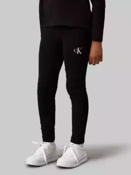 Леггинсы Calvin Klein Jeans "CK LOGO LEGGING", для детей до 16 лет, черный
