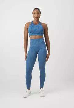 Леггинсы CAMO SEAMLESS ICANIWILL, бирюзовый