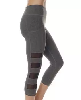 Леггинсы Captain Capri с высокой талией и карманом серого цвета X by Gottex