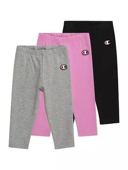 Леггинсы Champion Authentic Athletic Apparel Skinny Leggings, пестрый серый/светло-розовый/черный