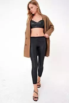 Леггинсы - черные - нормальная талия Trend Alaat Stili, черный