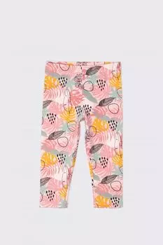 Леггинсы Coccodrillo разноцветный с тропическим рисунком