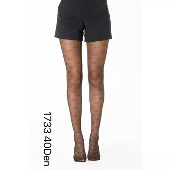 Леггинсы COFI 1453 Damen Strumpfhose 40 Den durchsichtig Baumwollzwickel Schwarz, черный