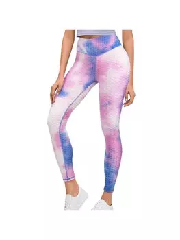 Леггинсы COFI 1453 Modische Fitness-Leggings Bienenwaben-Design – optimalen Komfort und, розовый