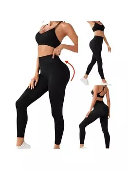 Леггинсы COFI 1453 Sport Leggings fr Damen – Maximale Leistung und stilvolles Design, черный