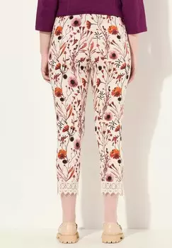 Леггинсы CROPPED FLORAL Leggings Ulla Popken, белый