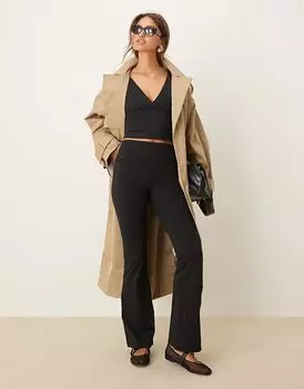 Леггинсы DayFlex со складками на талии черного цвета Tala