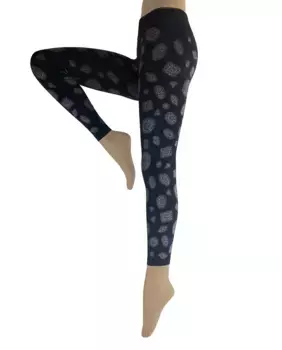 Леггинсы Diamanti с геометрическим фантазийным узором, плотность 100 ден Hyd, черный