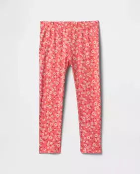 Леггинсы для девочки с эластичной талией Gap, коралловый