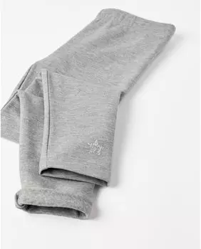 Леггинсы для девочки с начесом внутри и эластичной резинкой на талии Zippy, серый