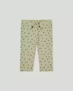 Леггинсы для девочки с отделкой Baby El Corte Ingls, светло-зеленый